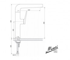 MEDIDAS MONOMANDO COCINA GT MARTI1921